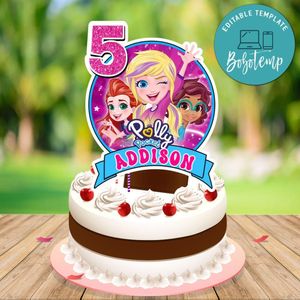 Polly Pocket Cake Topper Template Printable Instant Download