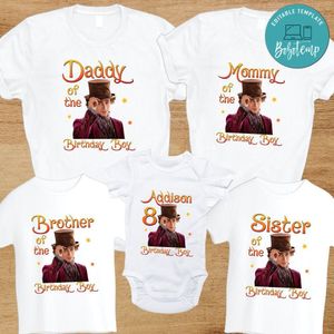 Wonka Family Birthday Party PNG file template