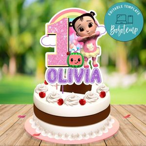 Cece Cocomelon Cake Topper Template Printable Instant Download