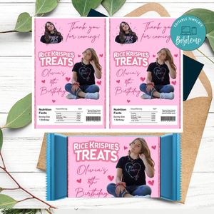 Piper Rockelle Rice Krispies Treats Template Printable Instant Download