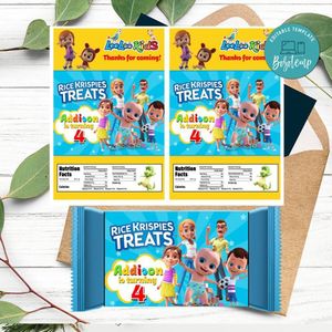 LooLoo Kids Rice Krispies Treats Template Printable Instant Download