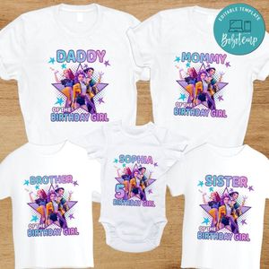 Kpop Demon Hunter Girl Family Birthday Party T-Shirt