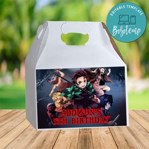 Demon Slayer Gable Box Digital File Printable Instant Download