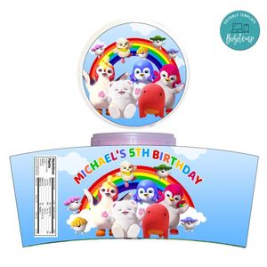 Badanamu Cotton Candy Label Template To Print At Home Instant Download