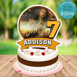 Peter Pan & Wendy Cake Topper Template Printable Instant Download