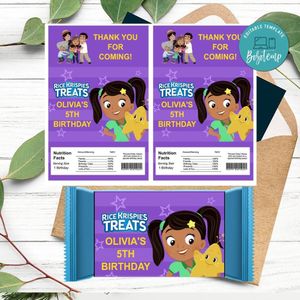 Nina's World Rice Krispies Treats Template Printable Instant Download