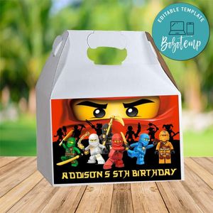 Ninjago Gable Box Digital File Printable Instant Download