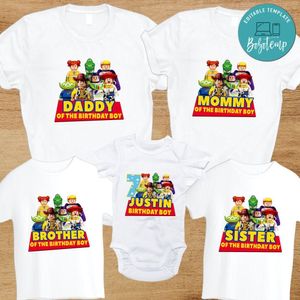 Lego Toy Story Family Birthday Vacation PNG file template