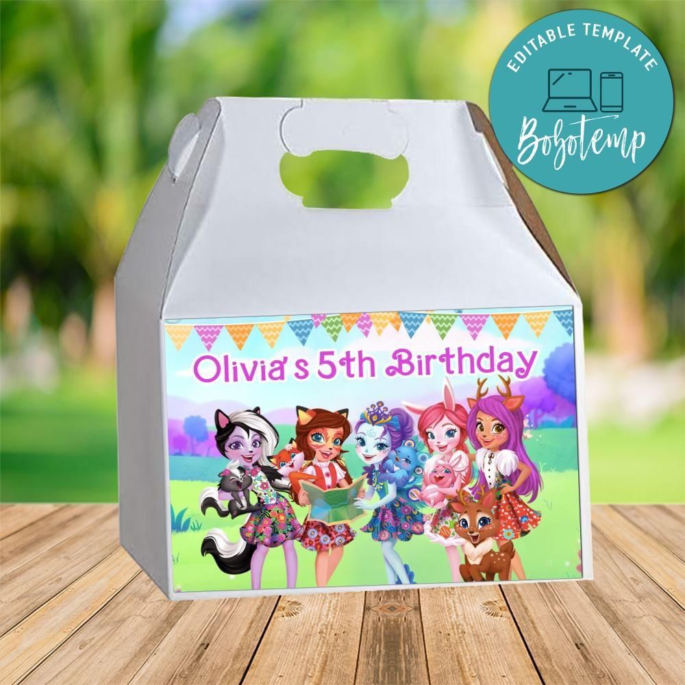 Enchantimal Gable Box Digital File Printable Instant Download