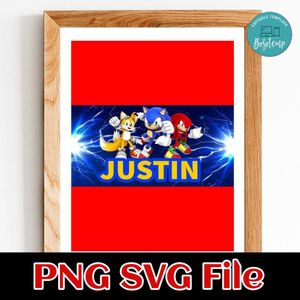 Sonic Gable Candy Box Digital File Printable Instant Download
