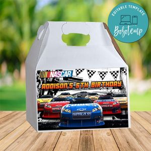 Nascar Gable Box Digital File Printable Instant Download