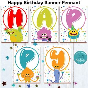 Super Simple Song Banner Pennant Digital File Template Instant Download