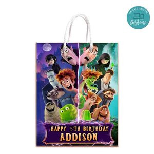 Hotel Transylvania 4 Gift Bag Label Template Printable Instant Download