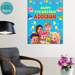 Bebefinn Birthday Poster Digital File Printable Instant Download