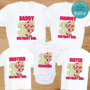 Strawberry Shortcake Family Birthday Party T-Shirt