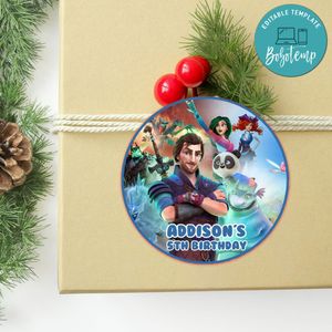 Koshchey: The True Story Circle Sticker Template Customizable To Print At Home Instant Download