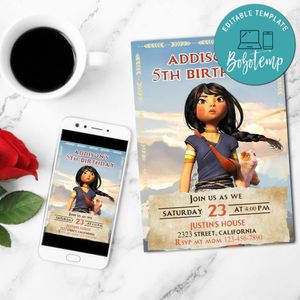 Kayara Invitation Customizable Template to Print at Home Instant Download