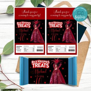 Barbie and queen of hearts Rice Krispies Treats Template Printable Instant Download
