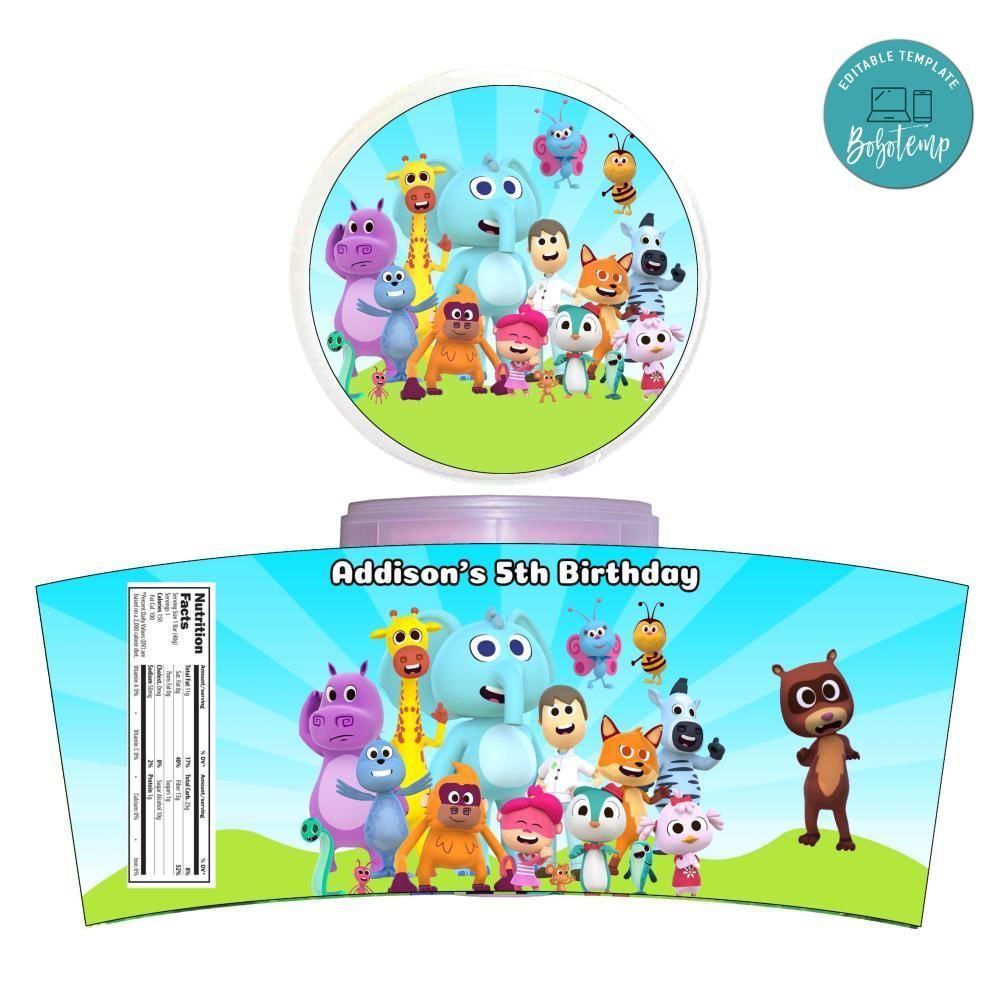 Reino Infantil Cotton Candy Label Template To Print At Home Instant Download