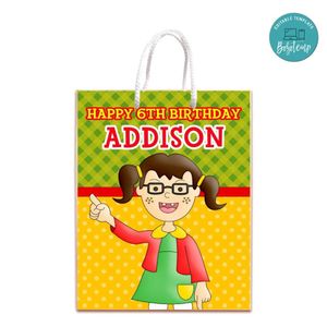 La Chilindrina Gift Bag Label Template Printable Instant Download