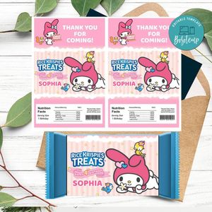 Melody Rice Krispies Treats Template Printable Instant Download