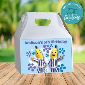 Bananas In Pyjamas Gable Box Digital File Printable Instant Download