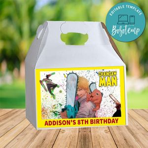 Chainsaw Gable Box Digital File Printable Instant Download