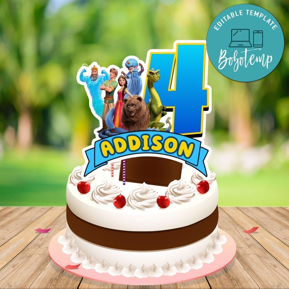 Ruslan I Lyudmila Cake Topper Template Printable Instant Download