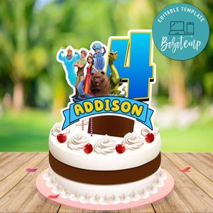 Ruslan I Lyudmila Cake Topper Template Printable Instant Download