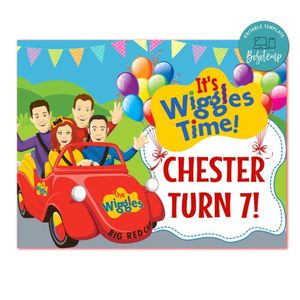 Wiggles Centerpiece Template Printable Instant Download