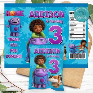 Boov Birthday Chip Bag Digital File Printable Instant Download