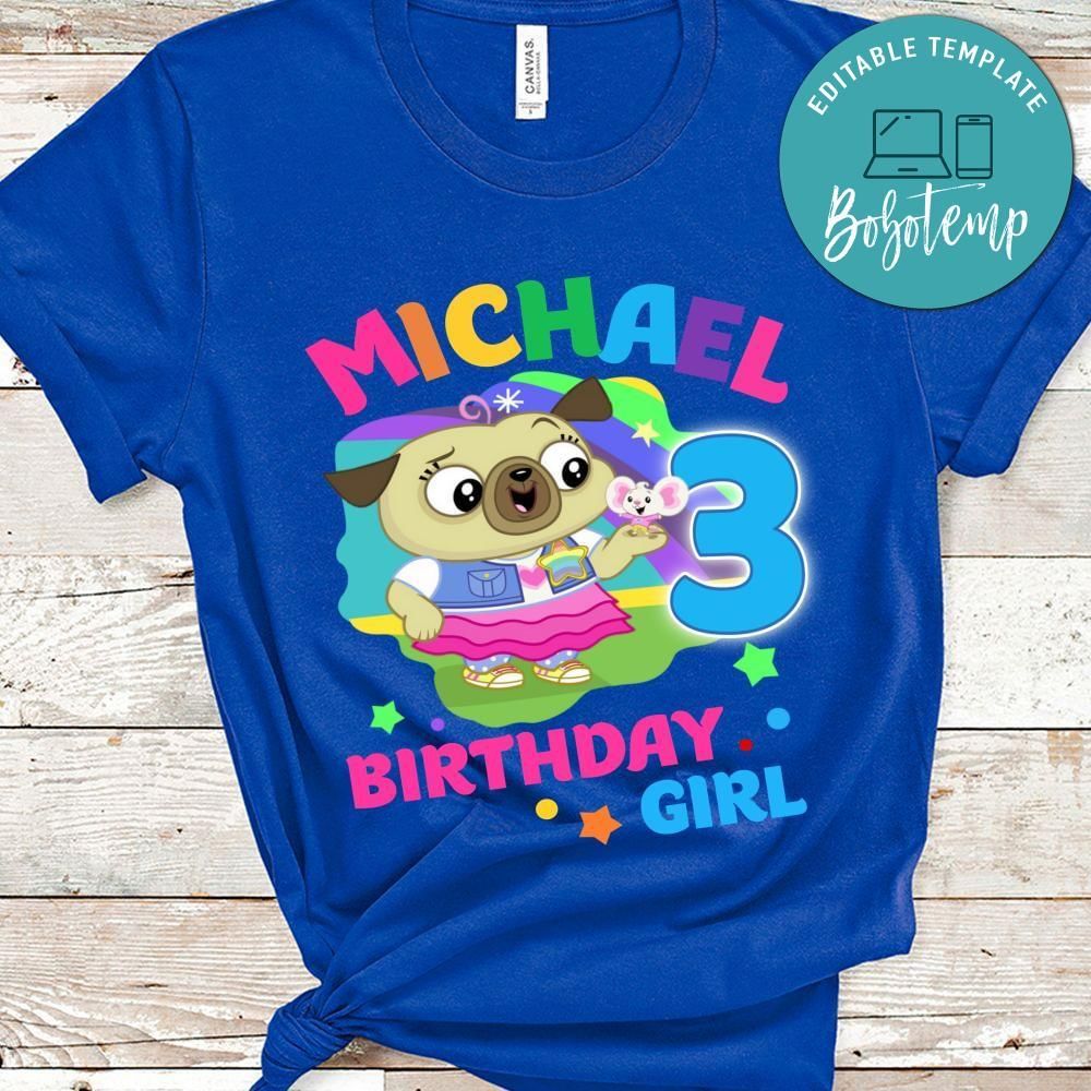 Chip and potato Birthday Girl Party PNG file template