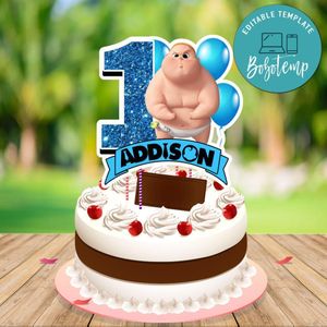Jimbo Boss Baby Cake Topper Template Printable Instant Download