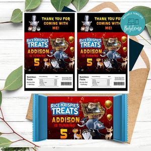 Cats in the museum Rice Krispies Treats Template Printable Instant Download
