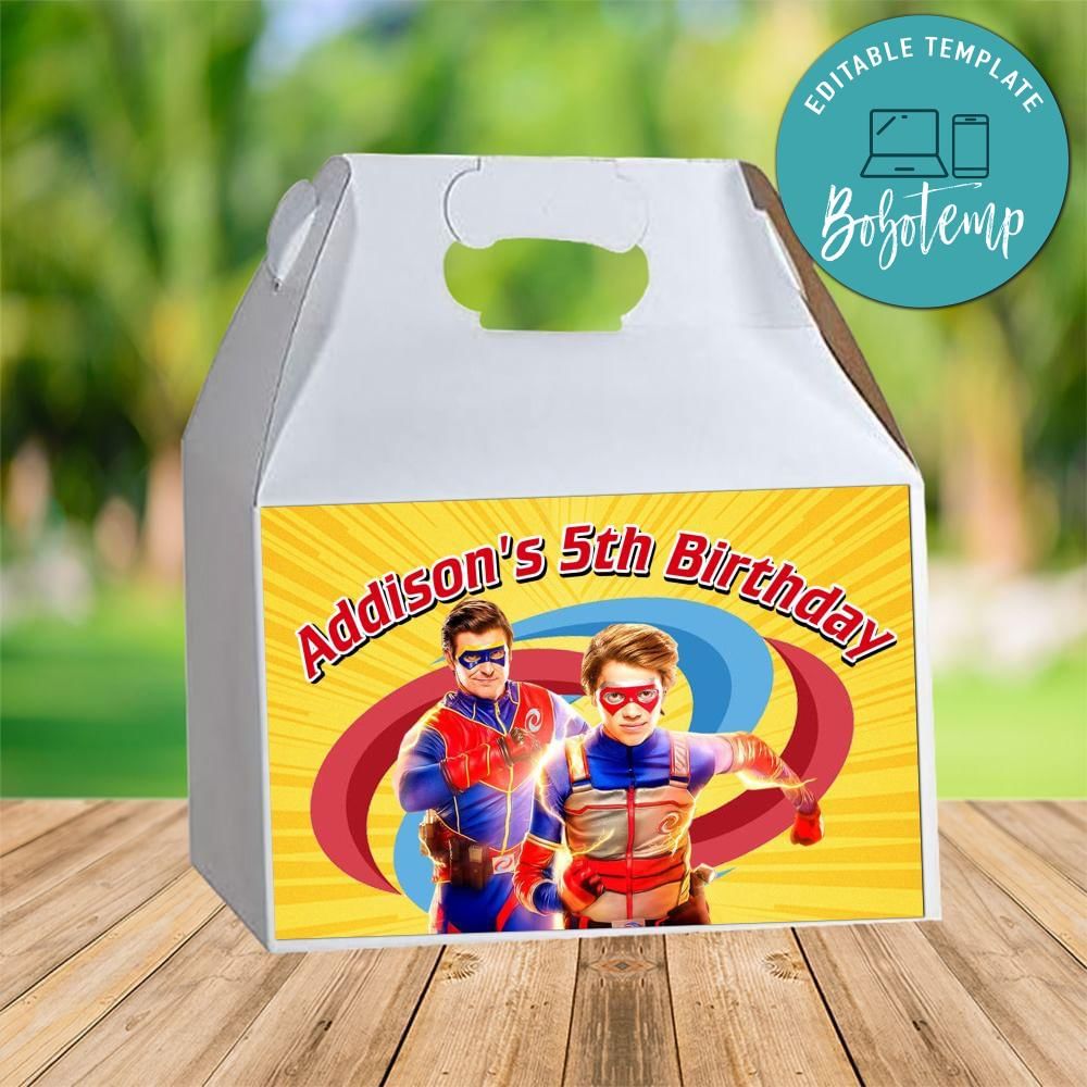 Henry Danger Gable Box Digital File Printable DIY | Bobotemp