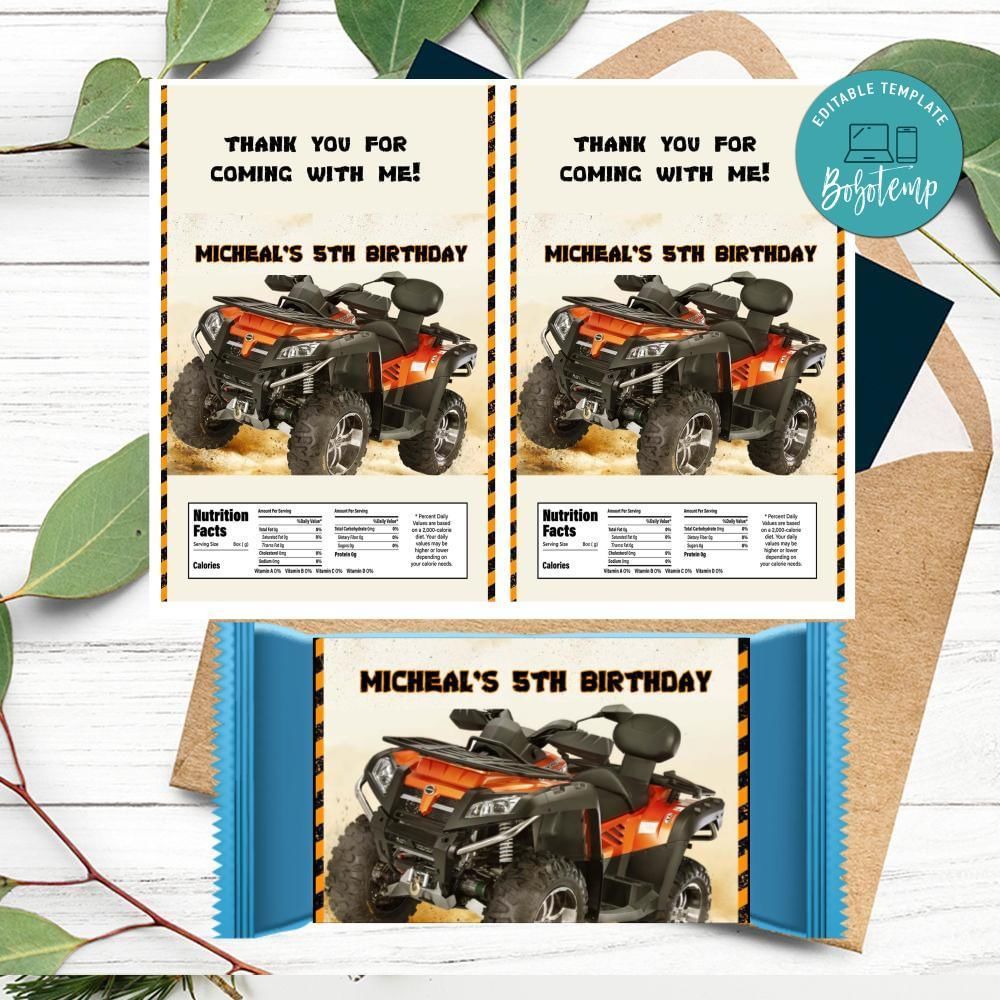 Four wheeler Rice Krispies Treats Template Printable Instant Download