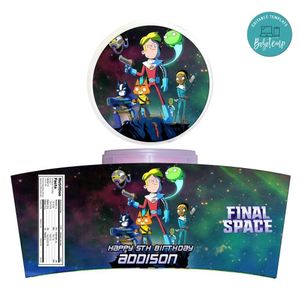 Final Space Cotton Candy Label Template To Print At Home Instant Download