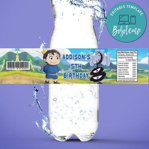 Ranking of king Birthday Water Bottle Label Template to Print at Home Instant Download
