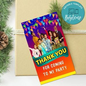 Family Reunion Thank You Tag Customizable Template To Print At Home Instant Download