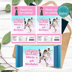 Ballerina film Rice Krispies Treats Template Printable Instant Download
