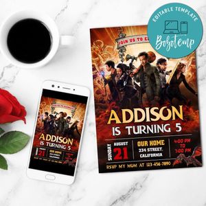 Dungeons And Dragons Mobile Invite Customizable Template Instant Download