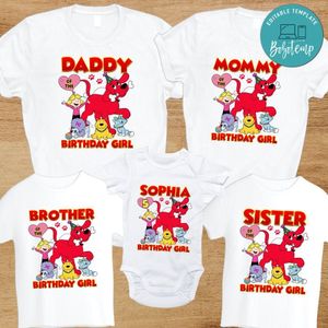 Clifford Family Birthday PNG file template