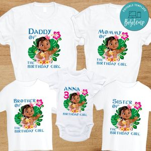 Moana Family Birthday Party PNG file template