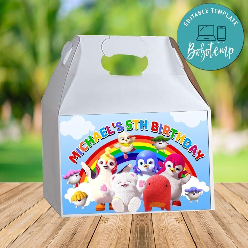 Badanamu Gable Box Digital File Printable Instant Download