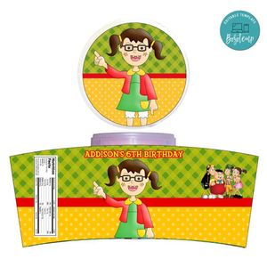 La Chilindrina Cotton Candy Label Template To Print At Home Instant Download