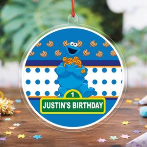 Cookie Monster Acrylic Ornament Birthday Gift