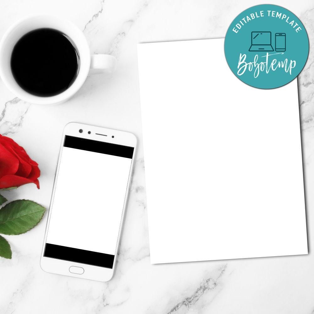 America The Motion Picture Mobile Invite Customizable Template Instant Download