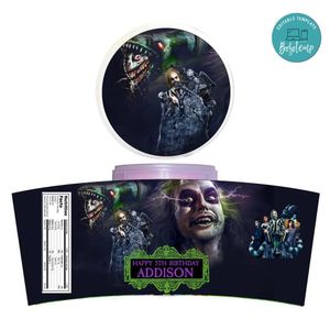 Beetlejuice 2 Cotton Candy Label Template To Print At Home Instant Download