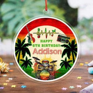 Reggae Acrylic Ornament Birthday Gift