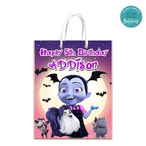 Vampirina Gift bag label Template Printable Instant Download
